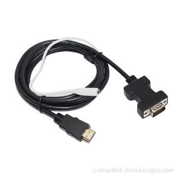 HDMI to VGA Male with Audio and Micro Charging Adapter, 1.8m